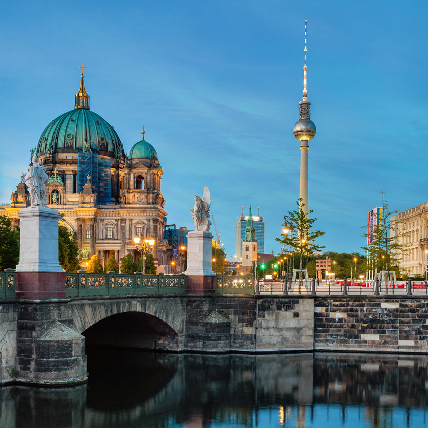 Ausschnitt der Skyline von Berlin
